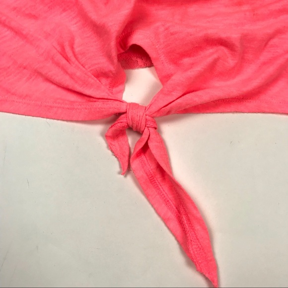 🌵 PINK Victorias Secret XS Crop Top Tied Knot VS - Picture 3 of 4
